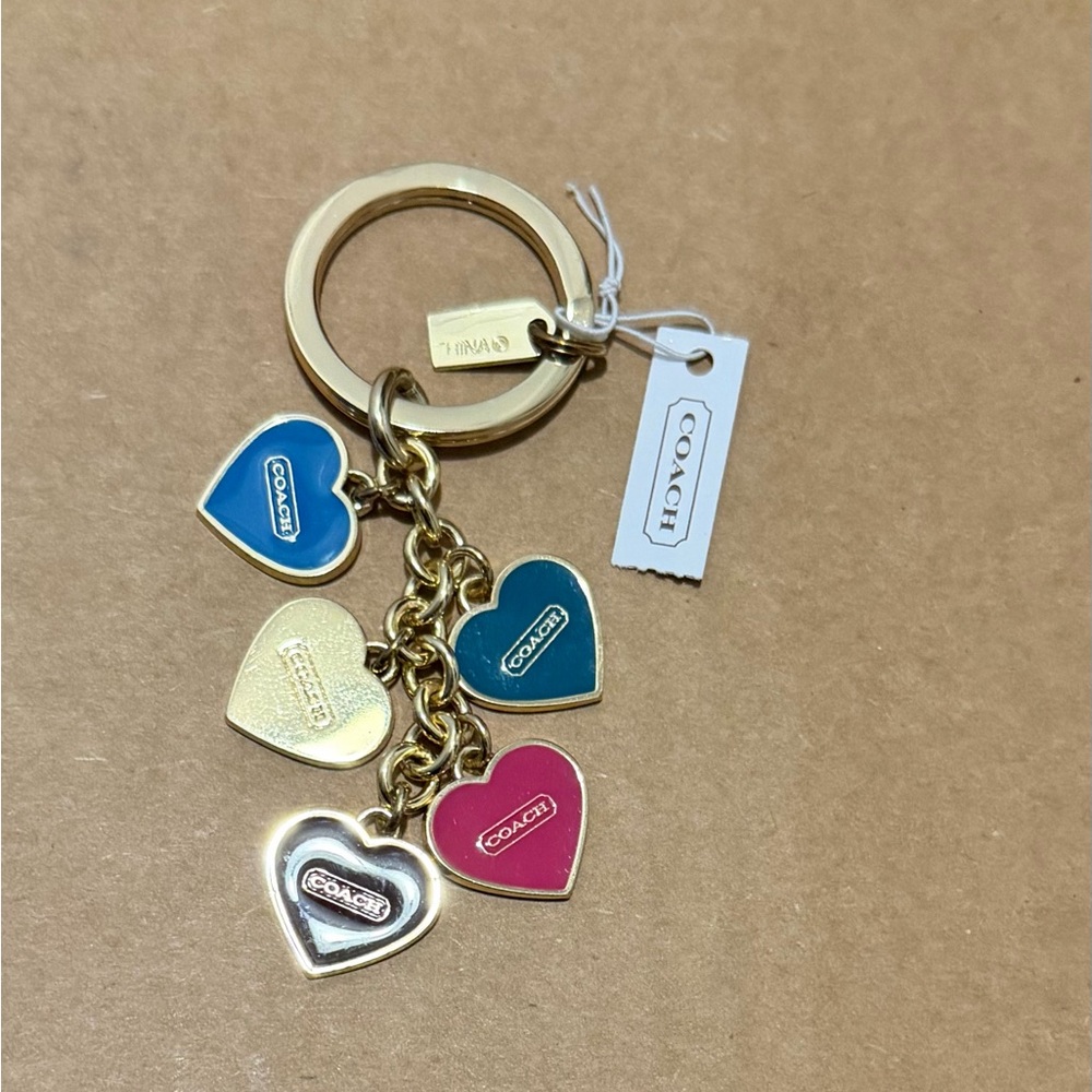 Coach Multi Heart Mix Key Fob